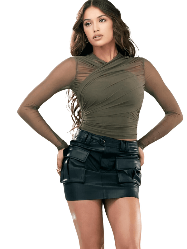 Sheer mesh long sleeve shirt for women. Shop Drestiny for free shipping + tax covered! Seen on FOX/NBC/CBS. Save up to 50% off.