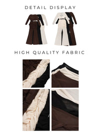 Thumbnail for Sheer Pant Set Women 2 Pieces Fashion Street Wear Hollow Out Design Crop Top + Trousers Suit, Drestiny, Sets, Pant Sets, Casual Shirts, Crop Tops, Long Sleeves, Casual Pants, Beige, Off White, Black, Dark Brown, Brown, XS, S, M, L, United States, USA, Canada, Australia, New Zealand, sheer two piece set, see through pant set, sheer co ords, see through outfits for women, shopdrestiny.com