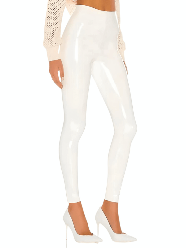 Turn heads in these stunning Shiny White Leather Bodycon Pants from Drestiny. Enjoy up to 50% off, plus free shipping and tax covered!