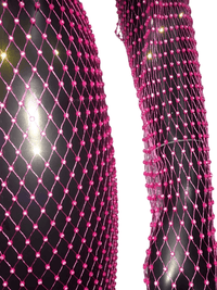 Thumbnail for Shiny Rhinestone Fishnet Dress Long Sleeve O-Neck Hollow Out Side Slit Dress Sexy Cover Up, Dresses, Maxi Dresses, Long Sleeves, One Size, United States, USA, Canada, Australia, New Zealand, United Kingdom, UK, Black, Pink, Deep Pink, White, Orange, Green, Nude, Grey, sparkly fishnet dress, sheer rhinestone dress, mesh rhinestone dress, crystal rhinestone dress, shopdrestiny.com