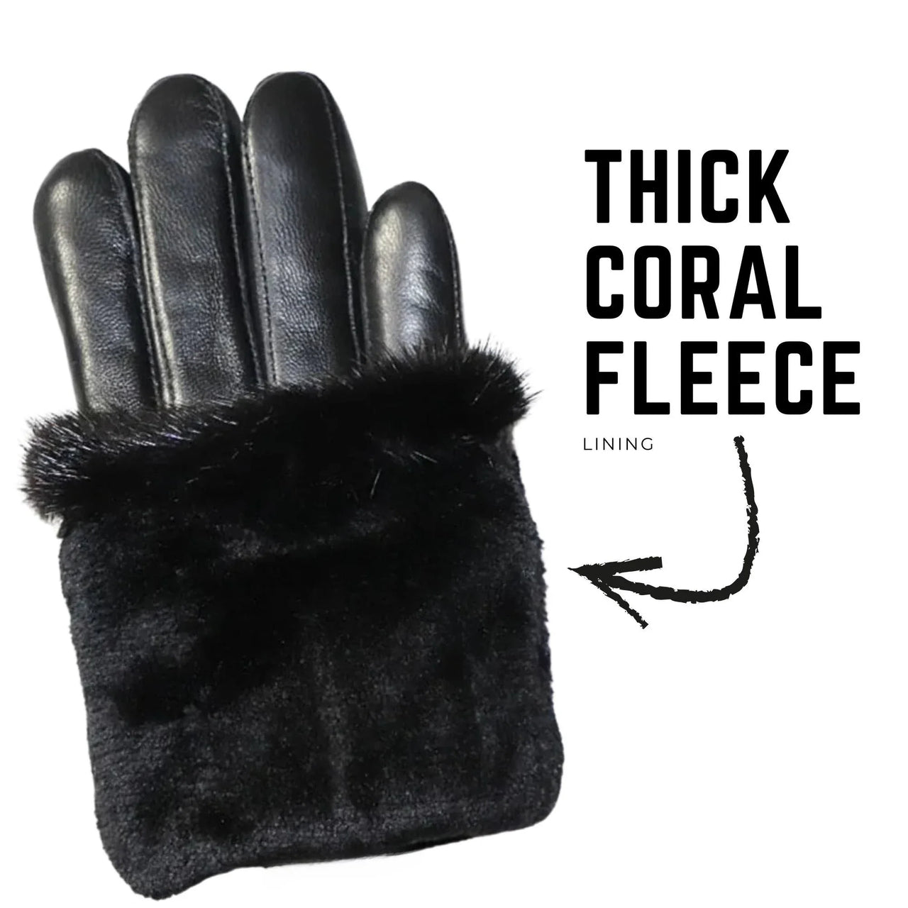 High-End Women's Real-Fur Leather Gloves Touch Screen Natural Leather Sheepskin Driving Winter Warm Plush Thick Mink Fur