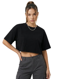 Thumbnail for Short Sleeve Crop Top Women