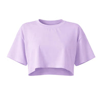 Thumbnail for Purple crop top on a white background