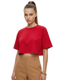 Thumbnail for Short Sleeve Crop Top Women