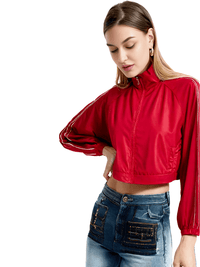 Thumbnail for Side Zipper Straight Pant Loose Red Wide Leg Pants Jacket Fashion Streetwear