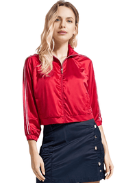 Thumbnail for Side Zipper Straight Pant Loose Red Wide Leg Pants Jacket Fashion Streetwear