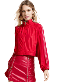 Thumbnail for Side Zipper Straight Pant Loose Red Wide Leg Pants Jacket Fashion Streetwear