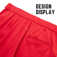 Thumbnail for Side Zipper Straight Pant Loose Red Wide Leg Pants Jacket Fashion Streetwear
