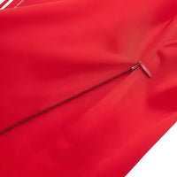 Thumbnail for Side Zipper Straight Pant Loose Red Wide Leg Pants Jacket Fashion Streetwear