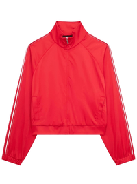 Thumbnail for Side Zipper Straight Pant Loose Red Wide Leg Pants Jacket Fashion Streetwear