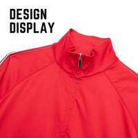 Thumbnail for Side Zipper Straight Pant Loose Red Wide Leg Pants Jacket Fashion Streetwear