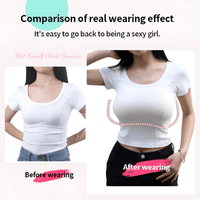 Thumbnail for Silicone Fake Chest Bra Small Chest Display Large Chest Pad Female Super Large Chest, Drestiny, Bras, S, M, L, Pink, Black, White, Beige, United States, USA, Australia, New Zealand, United Kingdom, UK, Canada, Silicone breast forms, Mastectomy breast forms, Crossdresser breast forms, Silicone breastplate, Silicone bra inserts, shopdrestiny.com