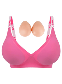 Thumbnail for Silicone Fake Chest Bra Small Chest Display Large Chest Pad Female Super Large Chest, Drestiny, Bras, S, M, L, Pink, Black, White, Beige, United States, USA, Australia, New Zealand, United Kingdom, UK, Canada, Silicone breast forms, Mastectomy breast forms, Crossdresser breast forms, Silicone breastplate, Silicone bra inserts, shopdrestiny.com