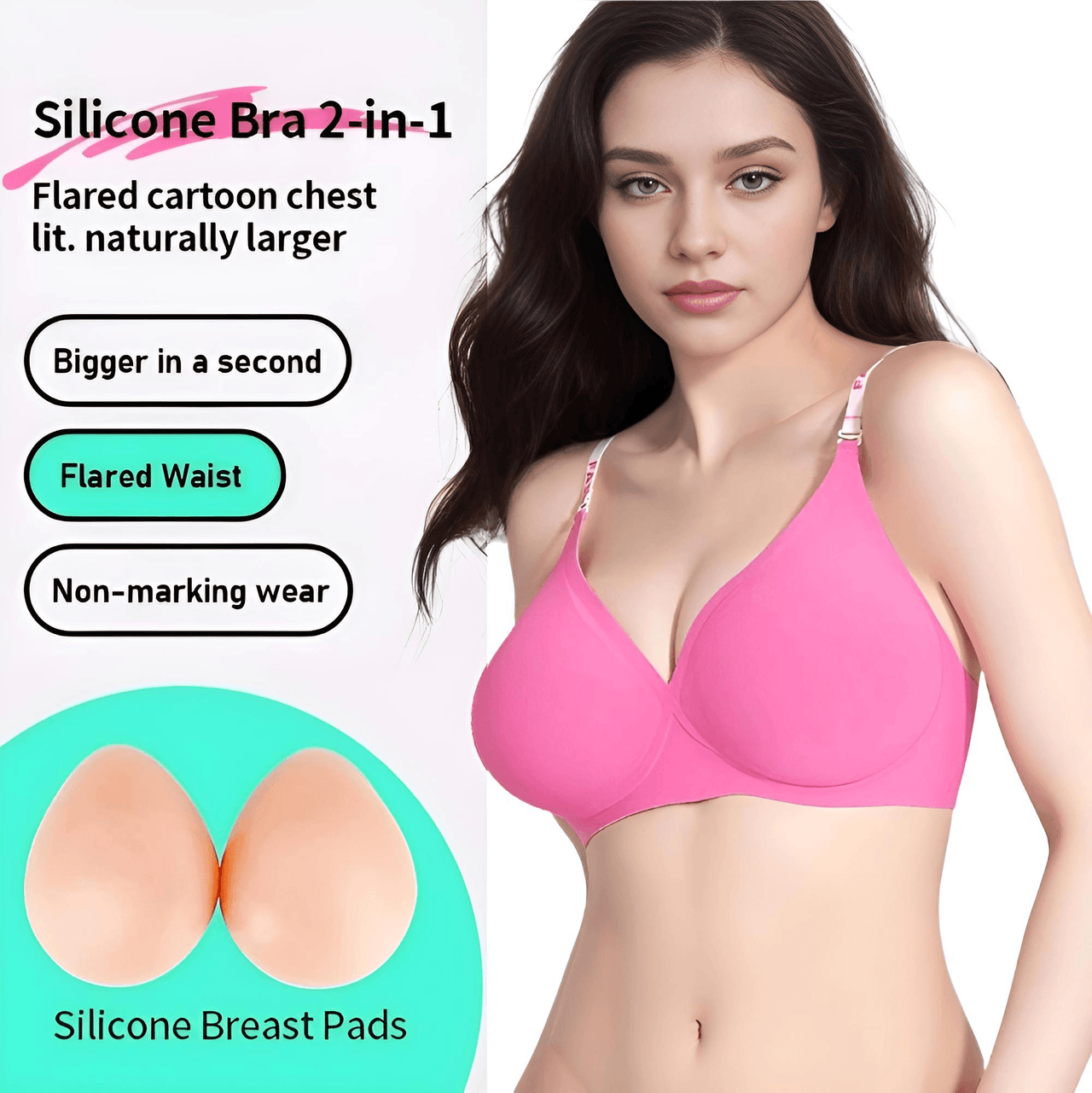 Silicone Fake Chest Bra Small Chest Display Large Chest Pad Female Super Large Chest, Drestiny, Bras, S, M, L, Pink, Black, White, Beige, United States, USA, Australia, New Zealand, United Kingdom, UK, Canada, Silicone breast forms, Mastectomy breast forms, Crossdresser breast forms, Silicone breastplate, Silicone bra inserts, shopdrestiny.com