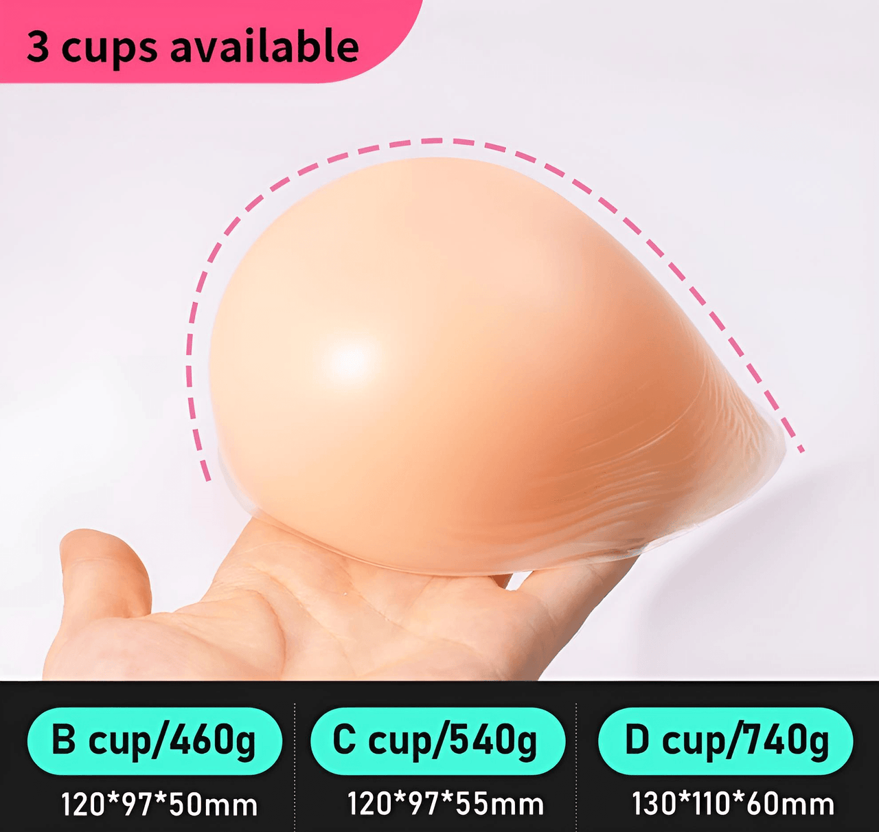 Silicone Fake Chest Bra Small Chest Display Large Chest Pad Female Super Large Chest, Drestiny, Bras, S, M, L, Pink, Black, White, Beige, United States, USA, Australia, New Zealand, United Kingdom, UK, Canada, Silicone breast forms, Mastectomy breast forms, Crossdresser breast forms, Silicone breastplate, Silicone bra inserts, shopdrestiny.com