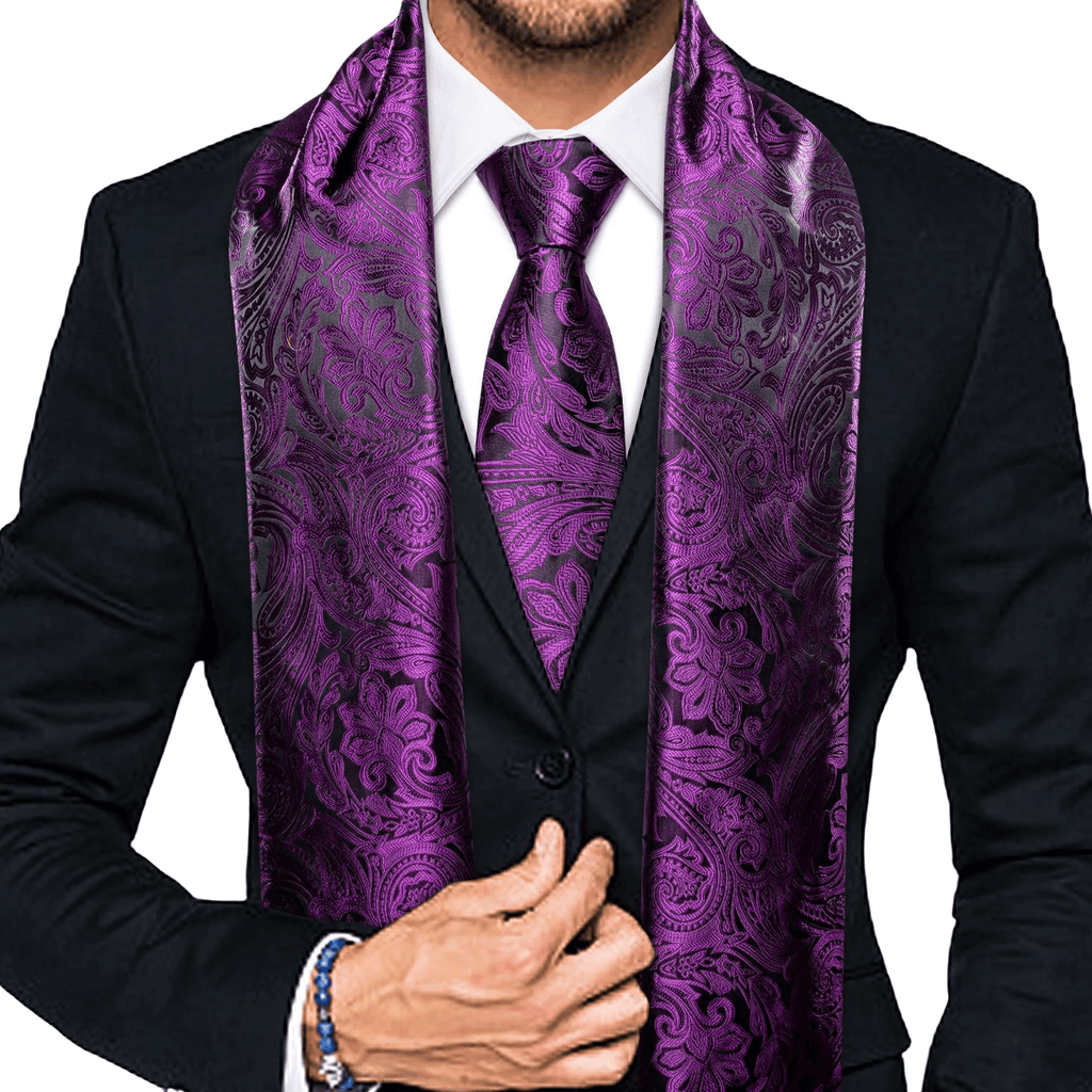 Silk Scarf & Silk Tie Sets For Men
