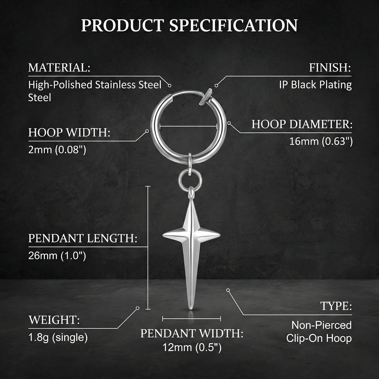 Men's Dangle Earrings