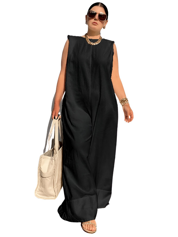 Look effortlessly trendy in a women's sleeveless wide leg jumpsuit in white or black. Shop Drestiny today for free shipping and tax covered. Save up to 50%!