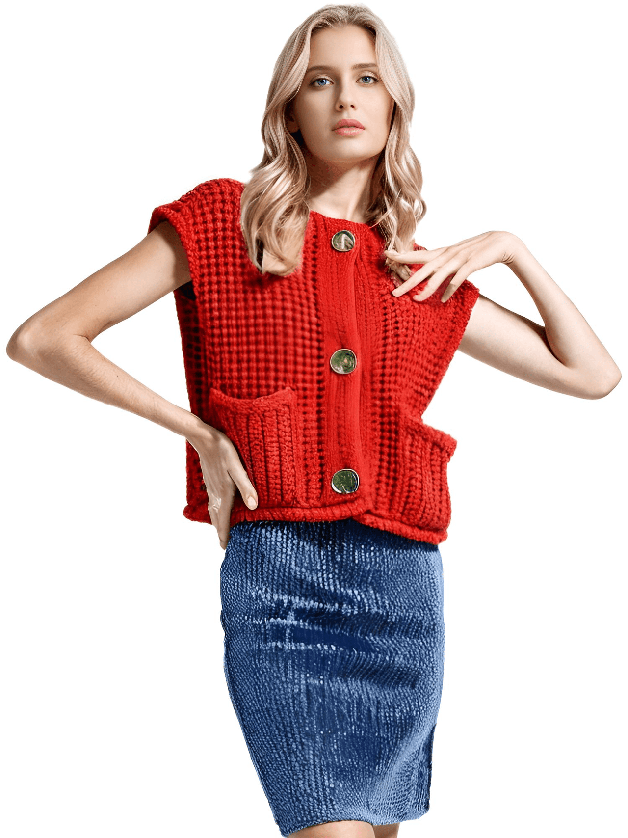 Sleeveless Crop Sweater Vest Solid Loose Casual Sweater Vest Cable Knit Sweater Vest For Women -, Vests , Drestiny , Australia, Black, Brown, Canada, Cardigans, Dark Blue, Dark Brown, Green, L, Light Blue, M, Navy, New Zealand, Off White, Olive Green, Purple, Red, S, Sleeveless, Sweater Vests, Sweaters, United Kingdom, United States, Vests, White, Yellow , Drestiny , www.shopdrestiny.com
