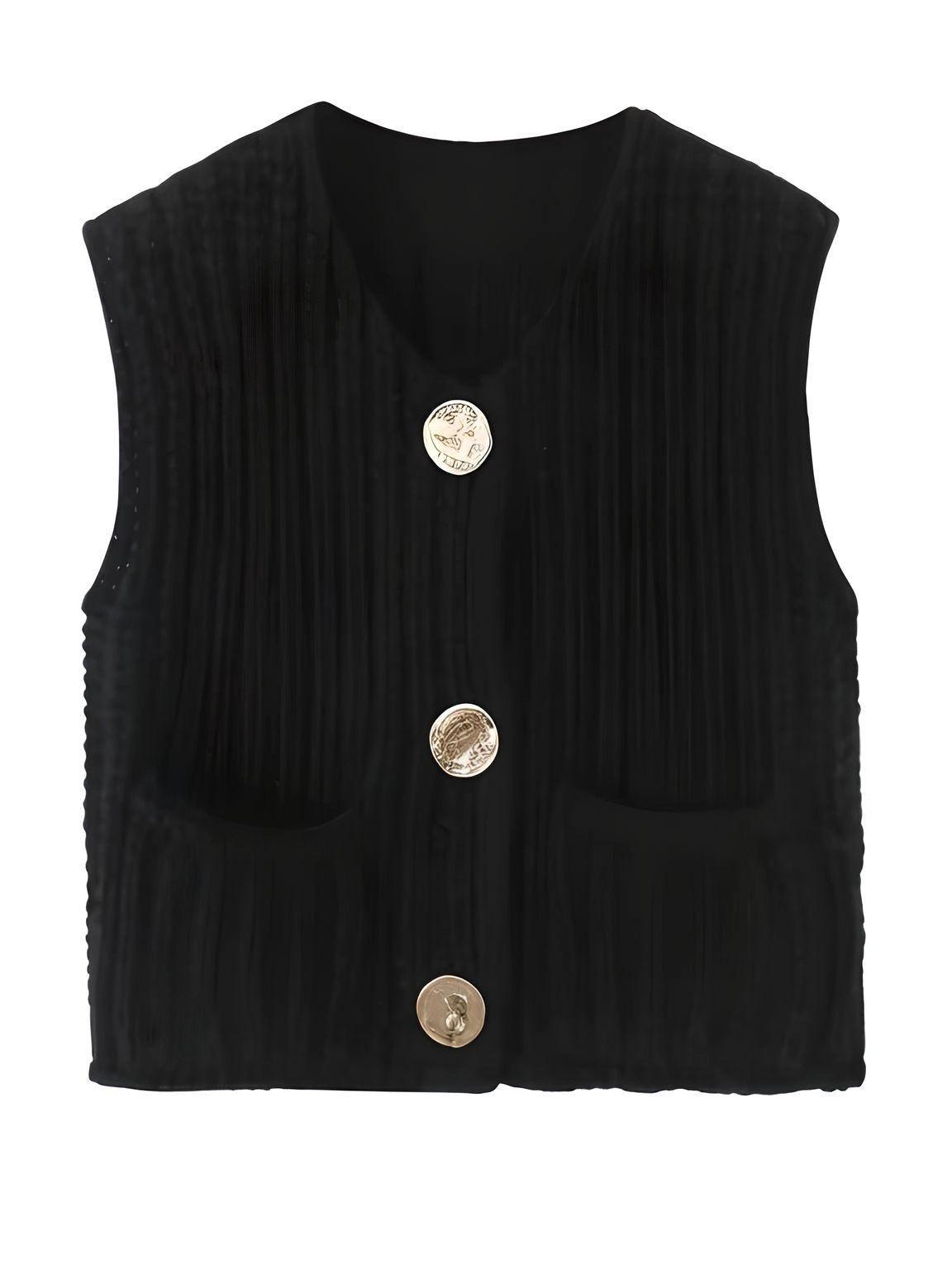 Sleeveless Crop Sweater Vest Solid Loose Casual Sweater Vest Cable Knit Sweater Vest For Women -, Vests , Drestiny , Australia, Black, Brown, Canada, Cardigans, Dark Blue, Dark Brown, Green, L, Light Blue, M, Navy, New Zealand, Off White, Olive Green, Purple, Red, S, Sleeveless, Sweater Vests, Sweaters, United Kingdom, United States, Vests, White, Yellow , Drestiny , www.shopdrestiny.com