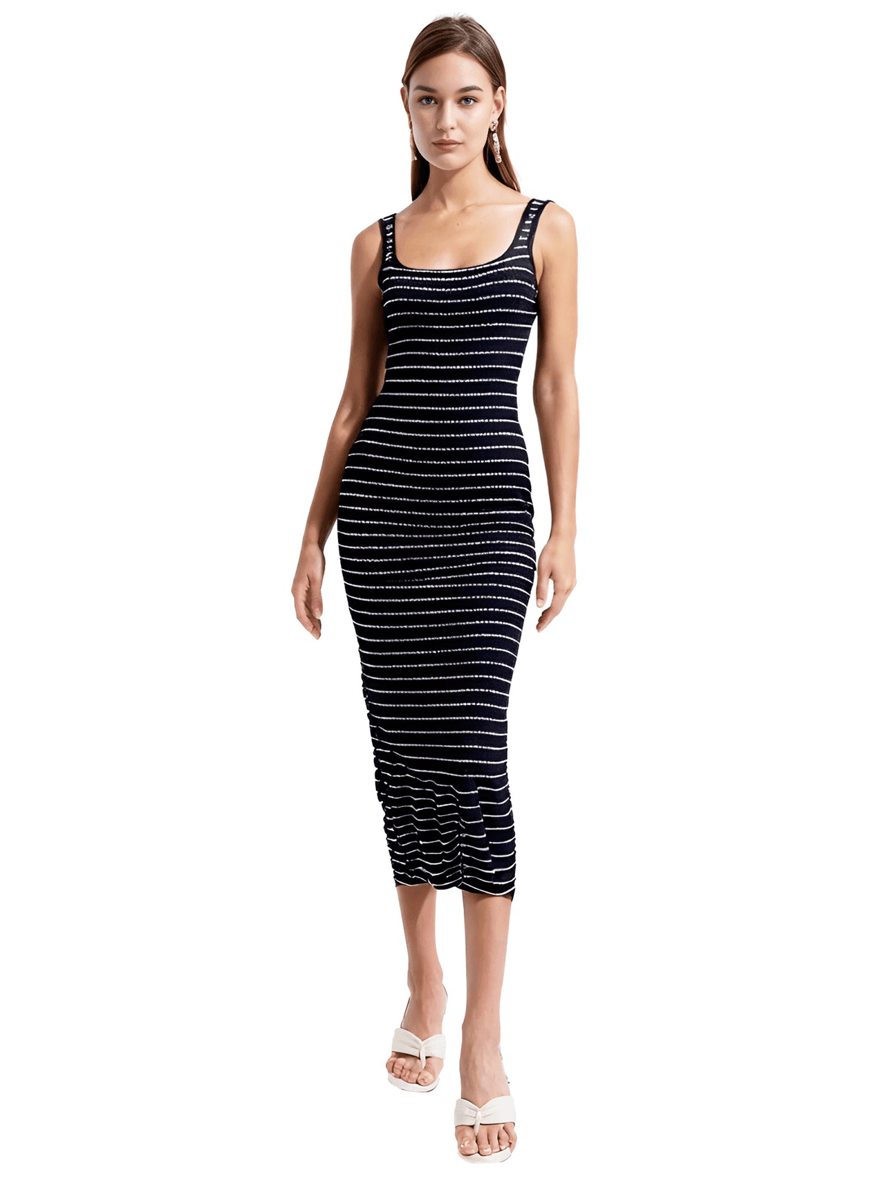Sleeveless Dressy Women's Dresses -, Dresses , Drestiny , Ankle Length Dresses, Apricot, Australia, Black, Coffee, L, M, Maxi Dresses, New Zealand, S, Sleeveless, United Kingdom, United States, White, XL , Drestiny , www.shopdrestiny.com