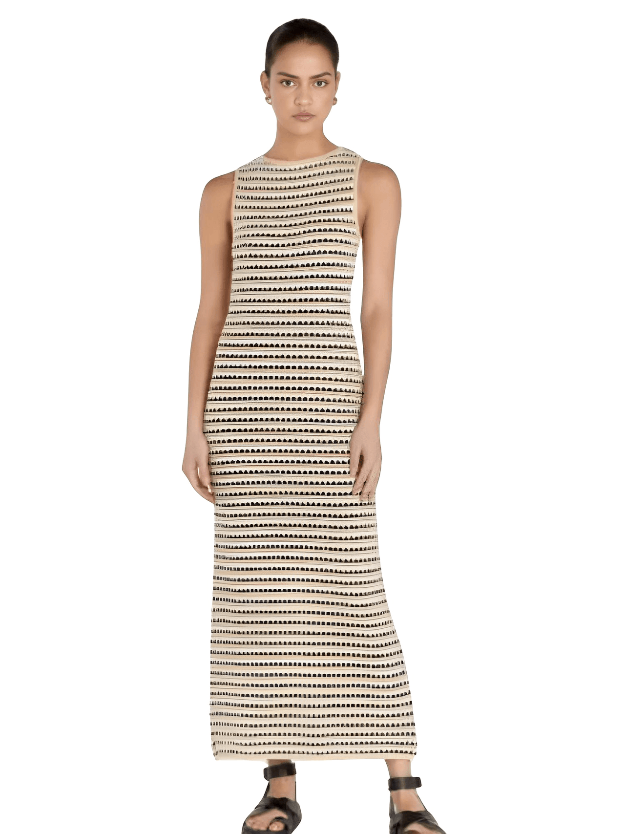 Sleeveless Dressy Women's Dresses -, Dresses , Drestiny , Ankle Length Dresses, Apricot, Australia, Black, Coffee, L, M, Maxi Dresses, New Zealand, S, Sleeveless, United Kingdom, United States, White, XL , Drestiny , www.shopdrestiny.com