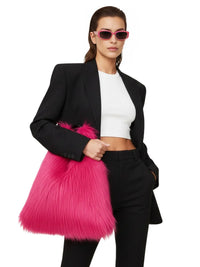 Thumbnail for Soft Plush Women's Faux-Fur Shoulder Bag Luxury Ladies Underarm Bags Large Capacity Y2k Hot Girls Furry Handbags