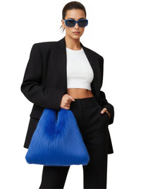 Thumbnail for Soft Plush Women's Faux-Fur Shoulder Bag Luxury Ladies Underarm Bags Large Capacity Y2k Hot Girls Furry Handbags