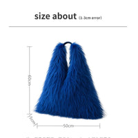 Thumbnail for Soft Plush Women's Faux-Fur Shoulder Bag Luxury Ladies Underarm Bags Large Capacity Y2k Hot Girls Furry Handbags, Drestiny, Bags, Shoulder Bags, Tote Bags, Totes, United States, USA, Canada, Australia, New Zealand, United Kingdom, UK, Furry Bag, faux fur bag, fluffy bag, Plush Shoulder Bag, winter shoulder bag, Pink, Black, Orange, Deep Pink, Yellow, Purple, Navy Blue, Yellow Green, White, Neon Green, Red, Khaki-Brown, shopdrestiny.com
