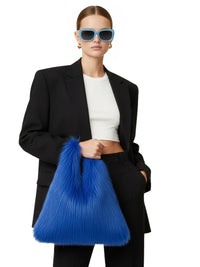 Thumbnail for Soft Plush Women's Faux-Fur Shoulder Bag Luxury Ladies Underarm Bags Large Capacity Y2k Hot Girls Furry Handbags