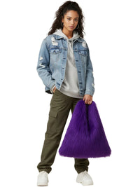 Thumbnail for Soft Plush Women's Faux-Fur Shoulder Bag Luxury Ladies Underarm Bags Large Capacity Y2k Hot Girls Furry Handbags