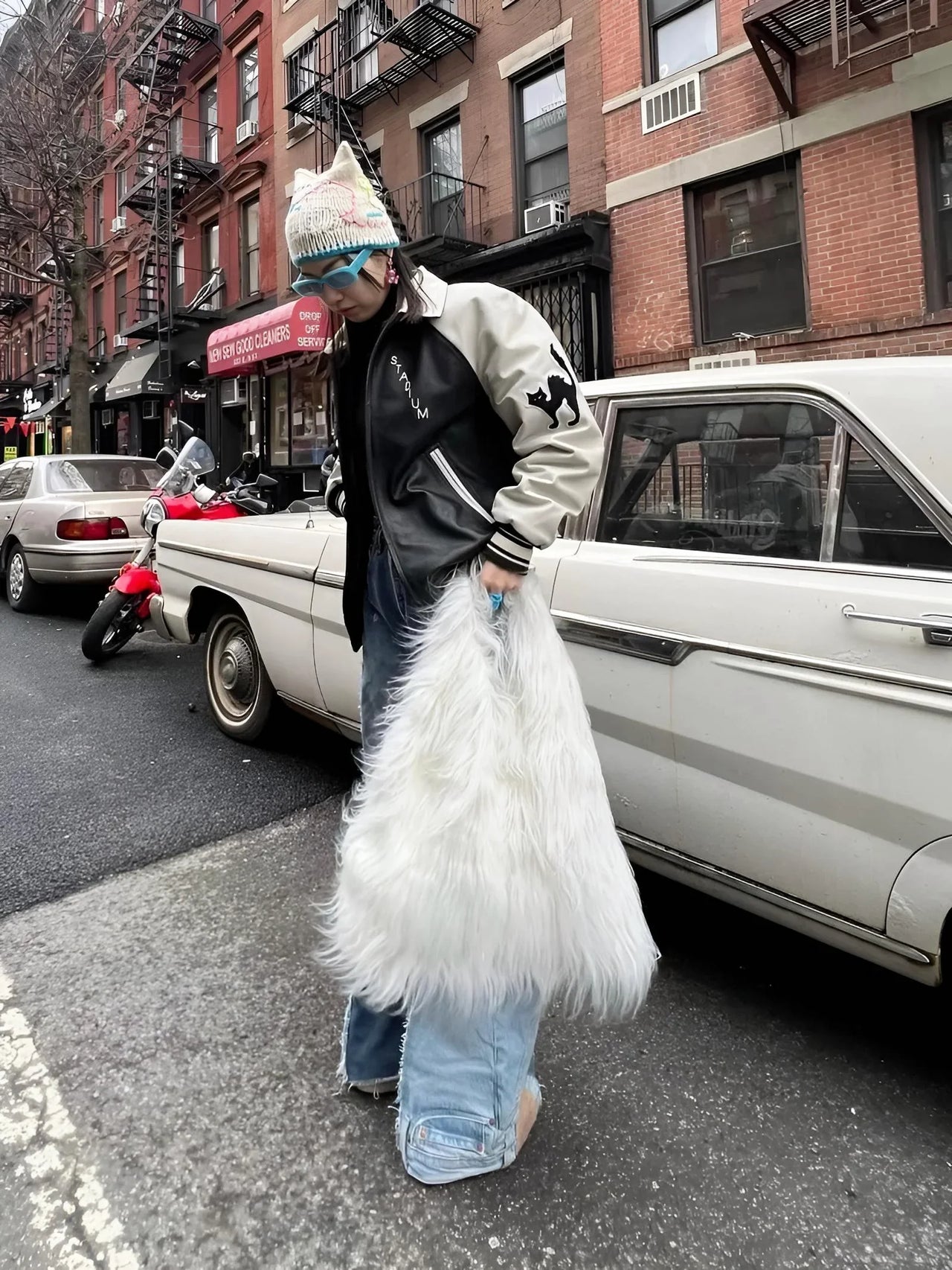 Soft Plush Women's Faux-Fur Shoulder Bag Luxury Ladies Underarm Bags Large Capacity Y2k Hot Girls Furry Handbags