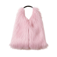Thumbnail for Soft Plush Women's Faux-Fur Shoulder Bag Luxury Ladies Underarm Bags Large Capacity Y2k Hot Girls Furry Handbags
