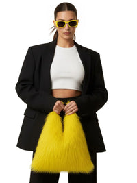 Thumbnail for Soft Plush Women's Faux-Fur Shoulder Bag Luxury Ladies Underarm Bags Large Capacity Y2k Hot Girls Furry Handbags