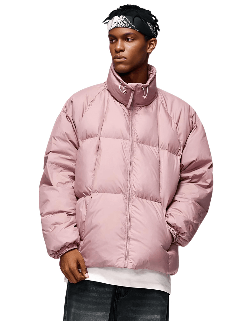 Pink Windproof White Duck Down Puffer Jackets for Men & Women