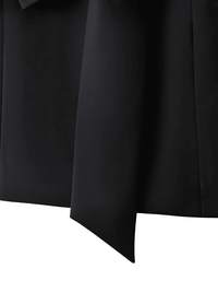 Thumbnail for Solid Casual Loose Black Back Bow Dress For Women Notched Collar Sleeveless High Waist Backless Spliced Bow Dress Fashion New, Drestiny, Mini Dresses, Black Mini Dress, Black Dress, Sleeveless Dress, Sleeveless, S, M, L, FR, Black, United States, Australia, New Zealand, United Kingdom, shopdrestiny.com