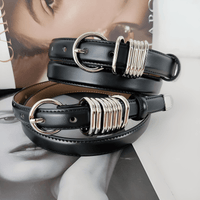 Thumbnail for Split Leather Belts For Women High Quality Luxury Heavy Black Belt Jeans Waistband Belt, Drestiny, Black, United States, USA, Belts, Gender_Women, Canada, Australia, New Zealand, United Kingdom, UK, Women's leather belts, Leather belts for women jeans, Black leather belt women, shopdrestiny.com