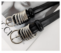 Thumbnail for Split Leather Belts For Women High Quality Luxury Heavy Black Belt Jeans Waistband Belt, Drestiny, Black, United States, USA, Belts, Gender_Women, Canada, Australia, New Zealand, United Kingdom, UK, Women's leather belts, Leather belts for women jeans, Black leather belt women, shopdrestiny.com