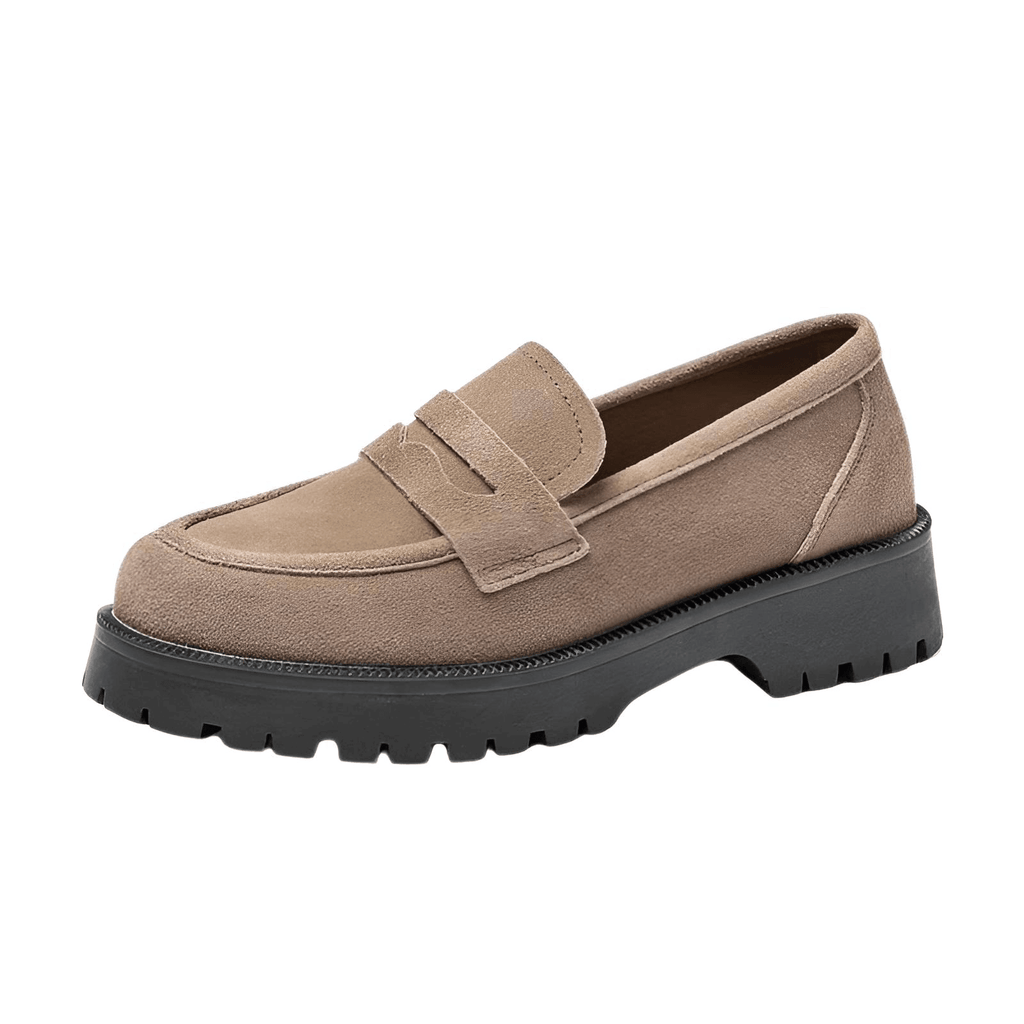 Shop Drestiny for trendy women's thick-soled college style casual loafers in genuine leather. Get free shipping and let us cover the tax! Save up to 50% off on women's shoes now!