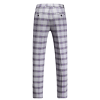Thumbnail for Spring Men's Striped Suit Pants Men's Fashion Slim Trousers Wedding Party Dress Pants Men, Drestiny, Grey Pink, Grey Purple, Red Blue, M, L, XL, XXL, 3XL, 4XL, 5XL, 6XL, United States, USA, Canada, Australia, New Zealand, United Kingdom, UK, Pinstripe suit pants men, men's striped dress pants, Striped formal trousers men, Men's grey striped suit pants, Men's slim fit striped suit pants, shopdrestiny.com