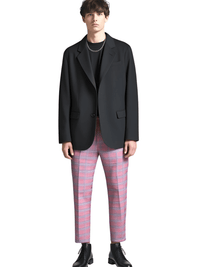 Thumbnail for Spring Men's Striped Suit Pants Men's Fashion Slim Trousers Wedding Party Dress Pants Men, Drestiny, Grey Pink, Grey Purple, Red Blue, M, L, XL, XXL, 3XL, 4XL, 5XL, 6XL, United States, USA, Canada, Australia, New Zealand, United Kingdom, UK, Pinstripe suit pants men, men's striped dress pants, Striped formal trousers men, Men's plaid suit pants, Men's slim fit striped suit pants, shopdrestiny.com