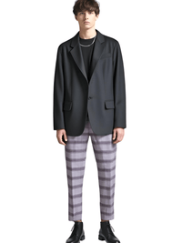 Thumbnail for Spring Men's Striped Suit Pants Men's Fashion Slim Trousers Wedding Party Dress Pants Men, Drestiny, Grey Pink, Grey Purple, Red Blue, M, L, XL, XXL, 3XL, 4XL, 5XL, 6XL, United States, USA, Canada, Australia, New Zealand, United Kingdom, UK, Pinstripe suit pants men, men's striped dress pants, Striped formal trousers men, Men's grey striped suit pants, Men's slim fit striped suit pants, shopdrestiny.com