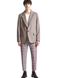 Thumbnail for Spring Men's Striped Suit Pants Men's Fashion Slim Trousers Wedding Party Dress Pants Men, Drestiny, Grey Pink, Grey Purple, Red Blue, M, L, XL, XXL, 3XL, 4XL, 5XL, 6XL, United States, USA, Canada, Australia, New Zealand, United Kingdom, UK, Pinstripe suit pants men, men's striped dress pants, Striped formal trousers men, Men's grey striped suit pants, Men's slim fit striped suit pants, shopdrestiny.com