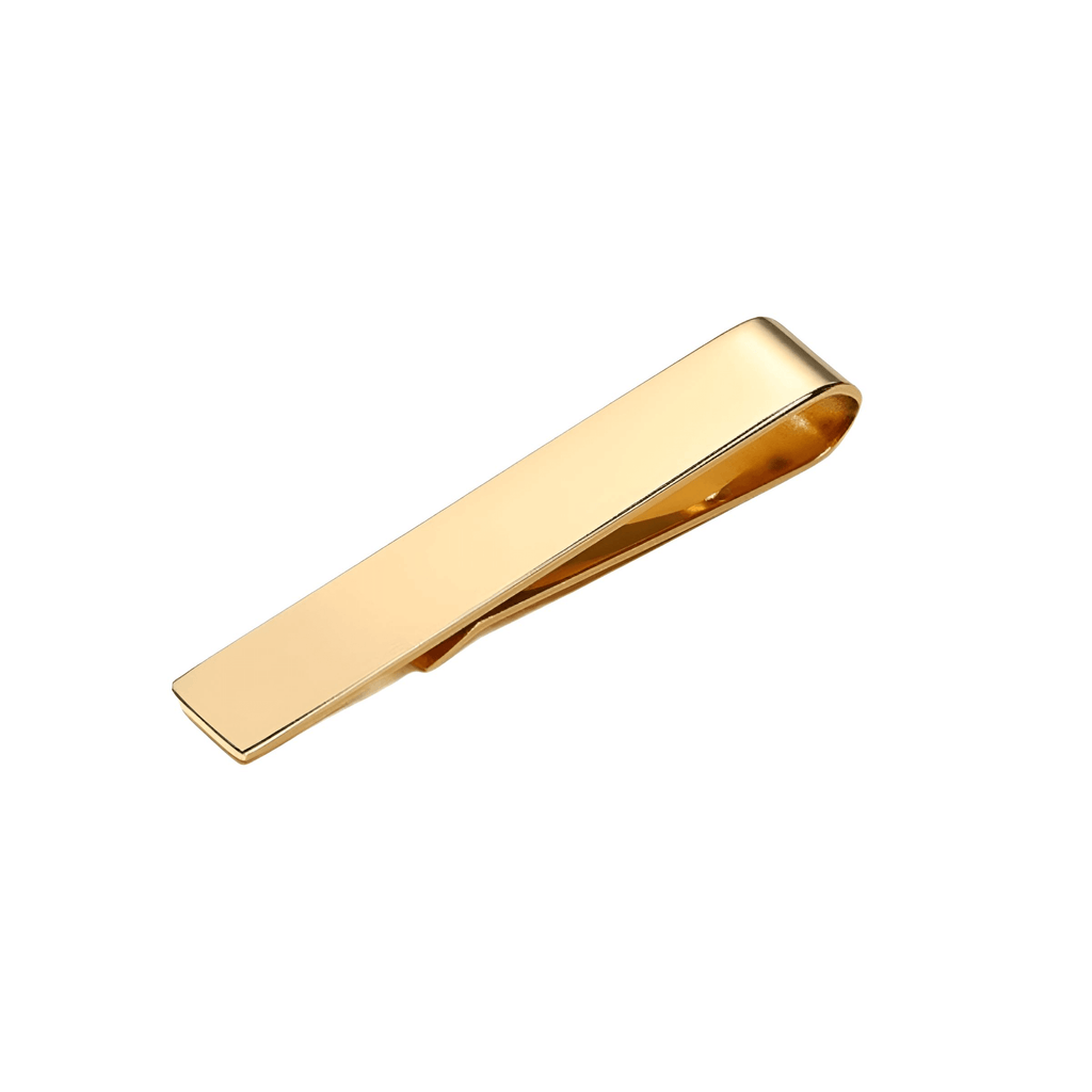 Stainless Steel Gold Tie Clip - Includes Free Engraving!