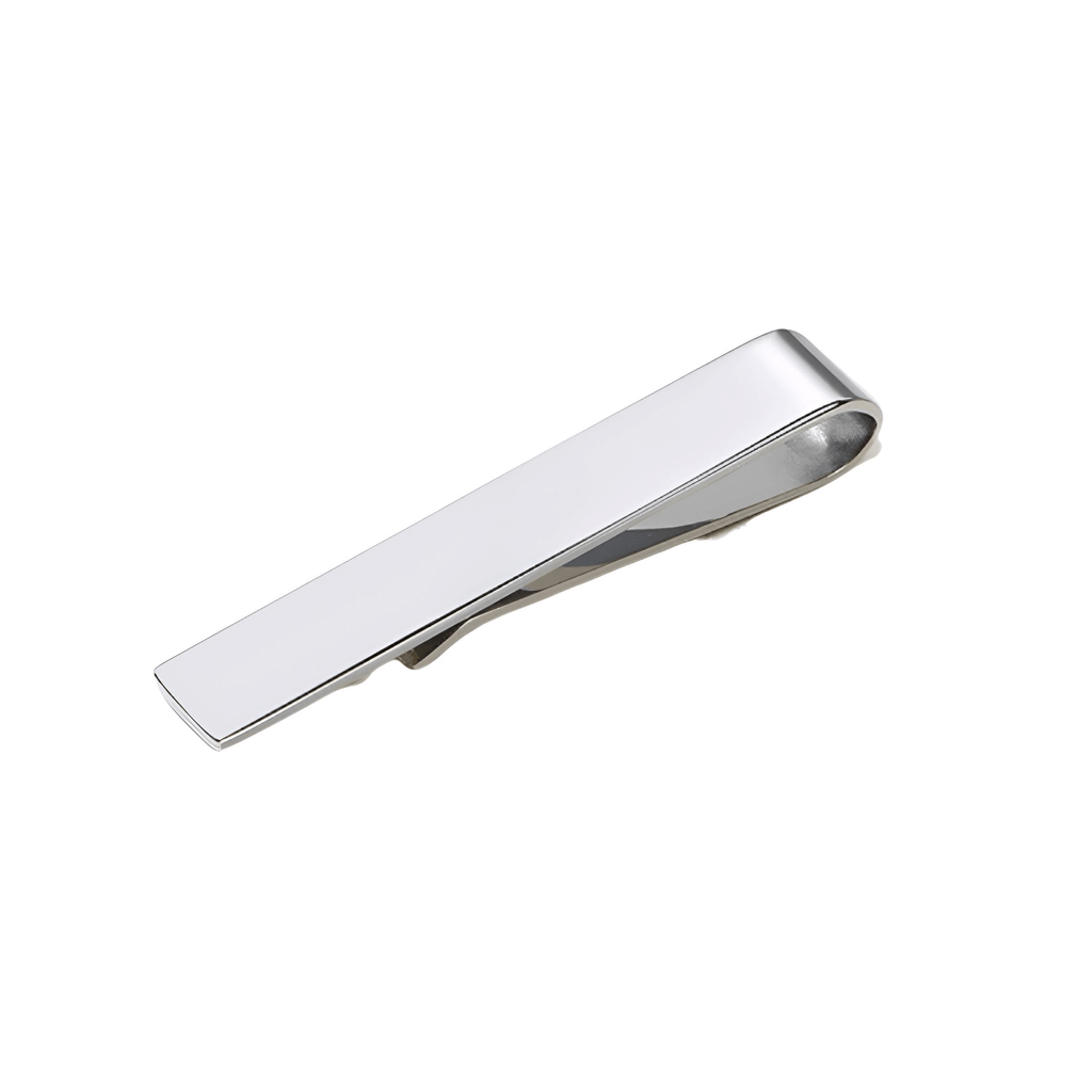 Stainless Steel Silver Tie Clip - Includes Free Engraving!
