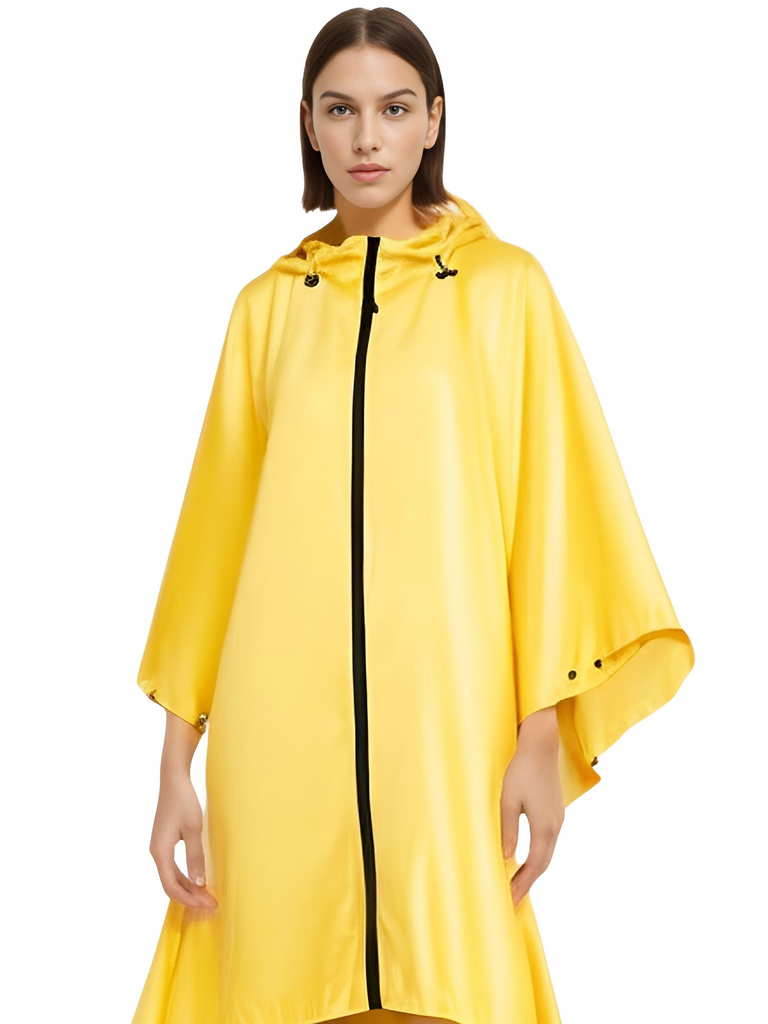 Women's Hooded Raincoat Waterproof Poncho
