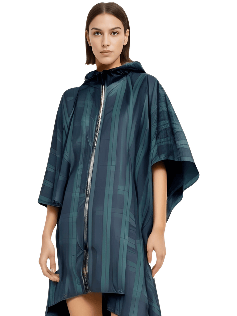 Stay dry in style with the Women's Plaid Hooded Raincoat Waterproof Poncho. Shop at Drestiny and enjoy free shipping, plus we'll cover the tax! Don't miss out on this limited time offer to save up to 50%. As seen on FOX, NBC, and CBS.