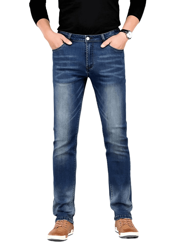 Shop Drestiny for Men's Straight Classic Cotton Fabric Mid Denim Blue Jeans. Enjoy free shipping and let us cover the tax! Save up to 50% off.