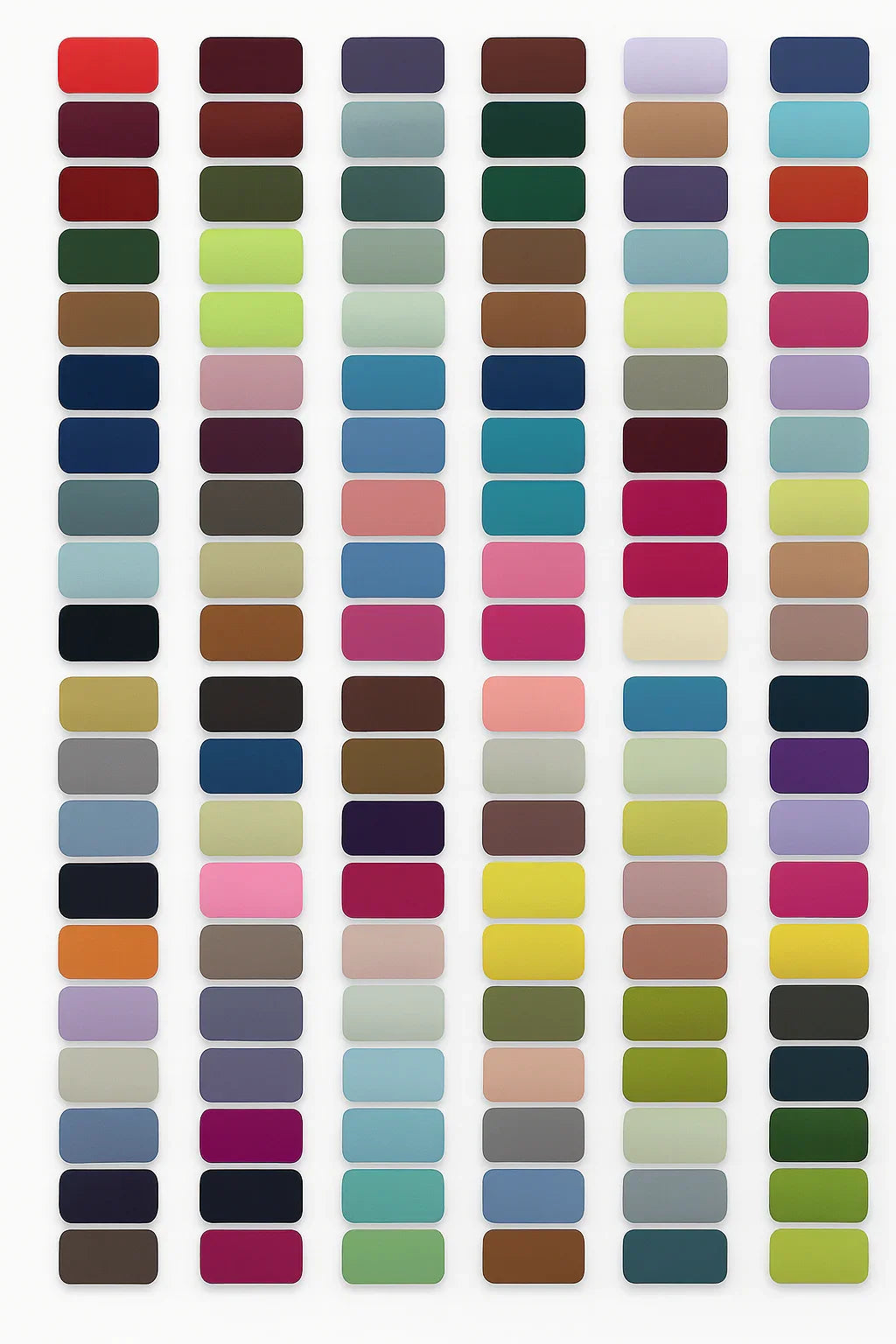 Grid of various color swatches arranged in a pattern.