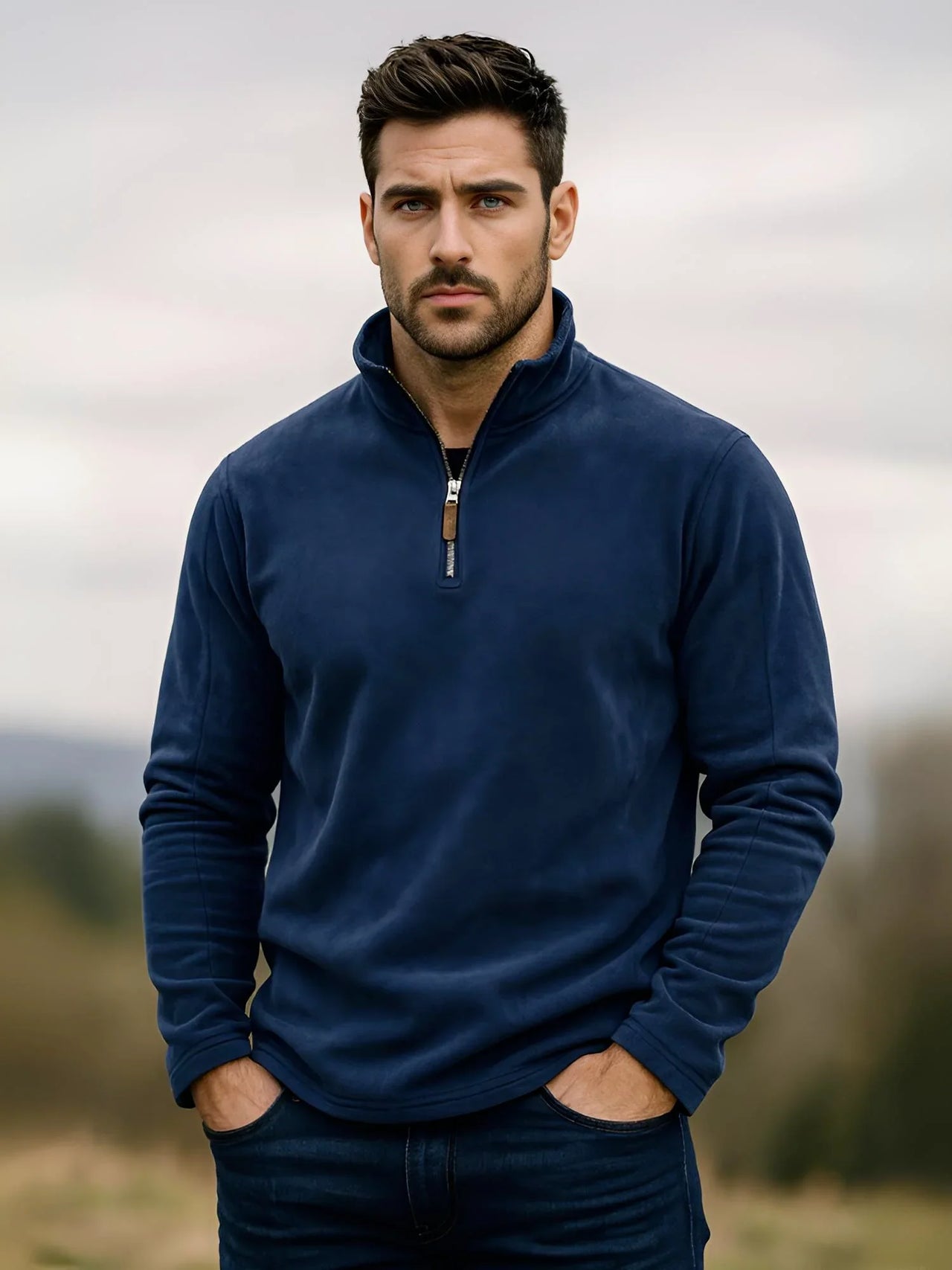 Stylish Men's Fleece Pullover